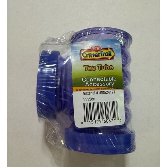 Kaytee Crittertrail Fun-nel Tee Tube for Small Pets NWT Purple - Picture 3 of 3